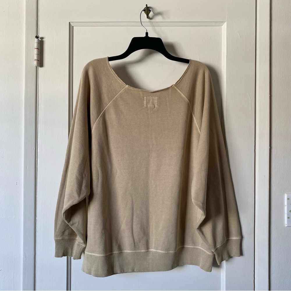 American Eagle This Feels Seriously Lived-In Tan Sweater - Picture 3 of 14